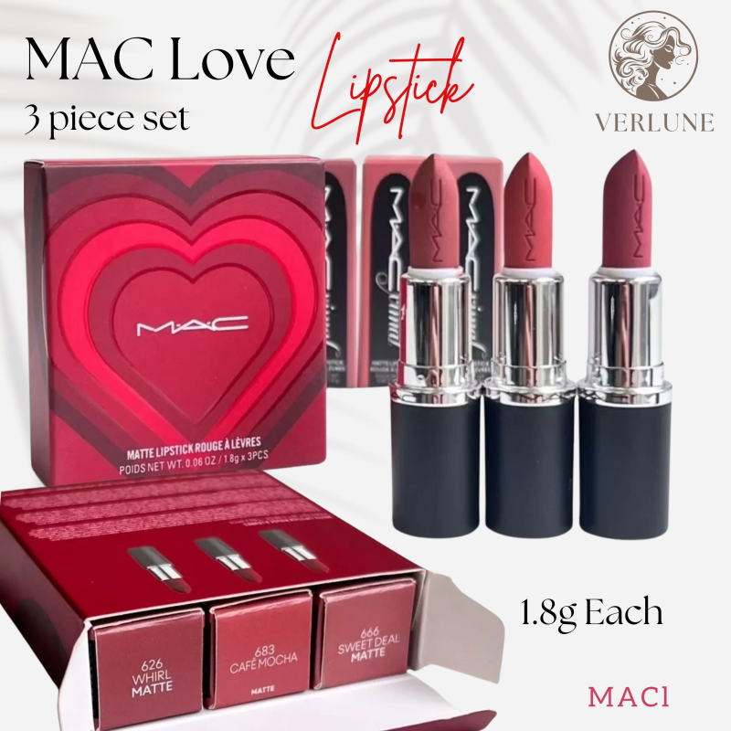 MAC Love Lipstick – 3 Piece Set!